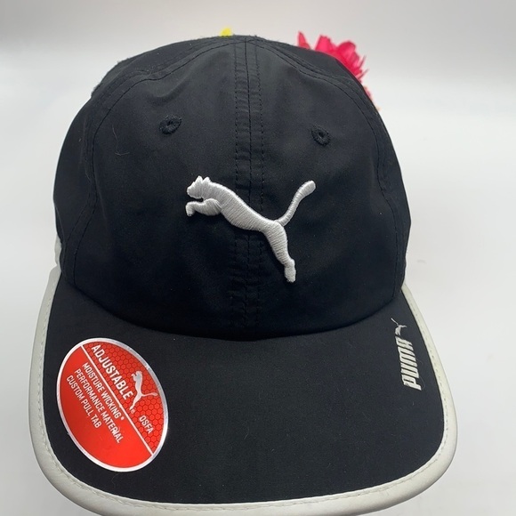 Puma NWT Black White Baseball Hat. - Adjustable. HT0059 - Picture 1 of 6